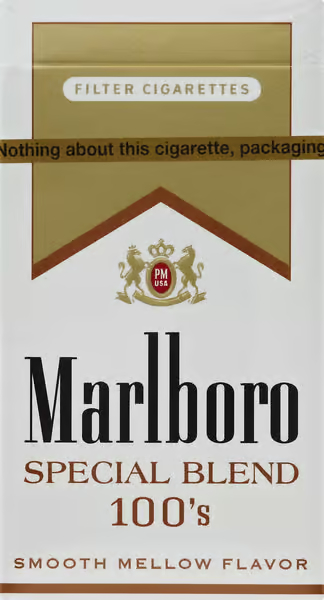 Marlboro Special Blend Gold 100s Box  Marlboro Special Blend Gold 100s Box